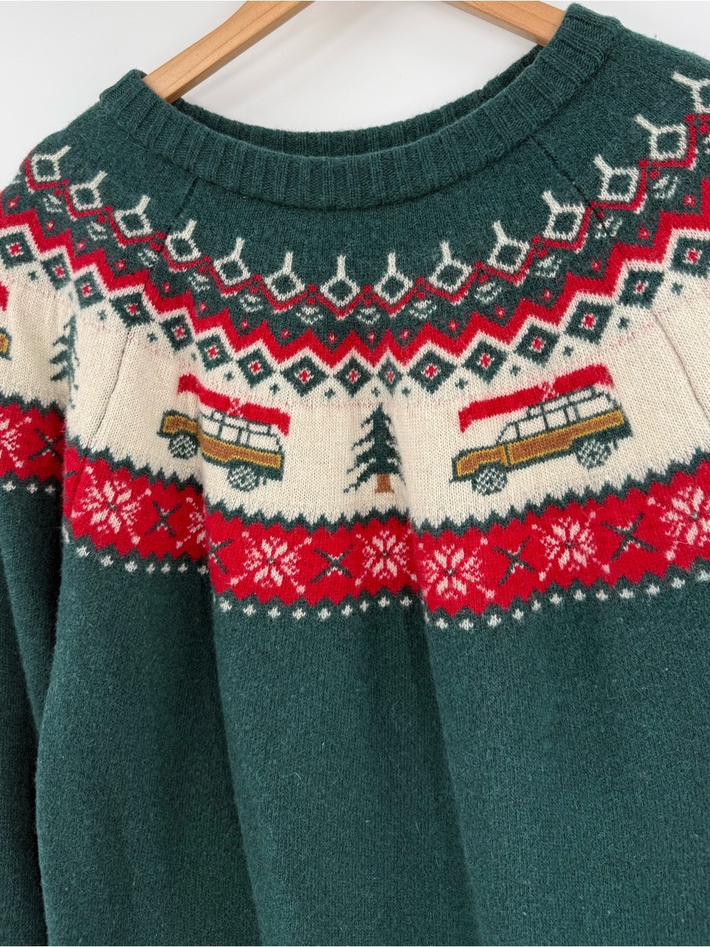 Cozy Cabin Sweaters by Kiel James Patrick Griswold Christmas Sweater | Green | X - Picture 7 of 9